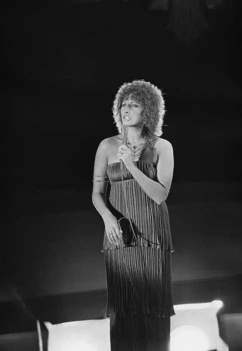 Framed Print : Barbra Streisand Singing Framed Print : Barbra Streisand Singing