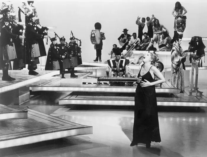 Framed Print : Barbra Streisand Singing Framed Print : Barbra Streisand Singing