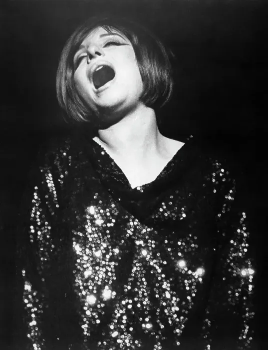 Framed Print : Barbra Streisand Singing In Funny Girl