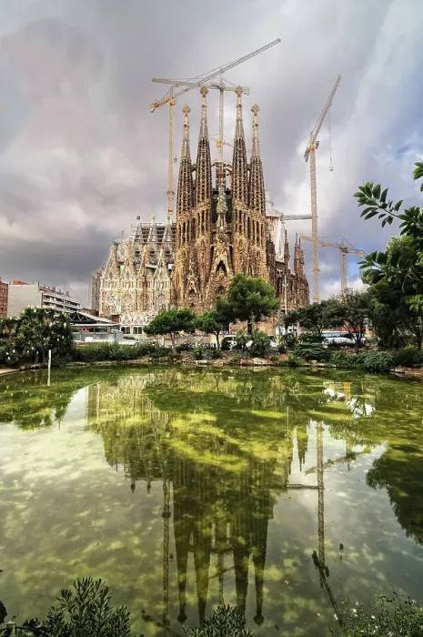 Framed Print : Barcelona Sagrada Familia Gaudi Spires Spain Framed Print : Barcelona Sagrada Familia Gaudi Spires Spain