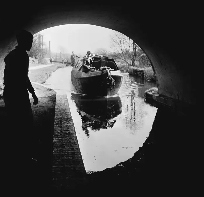 Framed Print : Barge At Tunnel Framed Print : Barge At Tunnel
