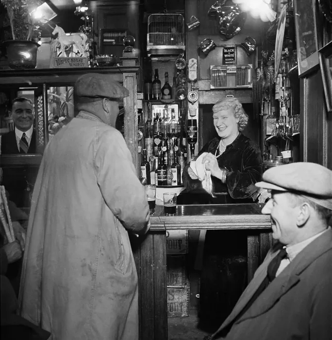 Framed Print : A Barmaid At Work Framed Print : A Barmaid At Work