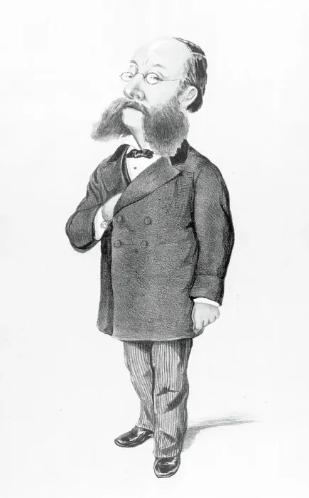 Framed Print : Baron Paul Julius Von Reuter; Caricature Framed Print : Baron Paul Julius Von Reuter; Caricature