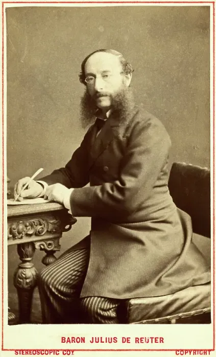 Framed Print : Baron Paul Julius Von Reuter Seated Framed Print : Baron Paul Julius Von Reuter Seated