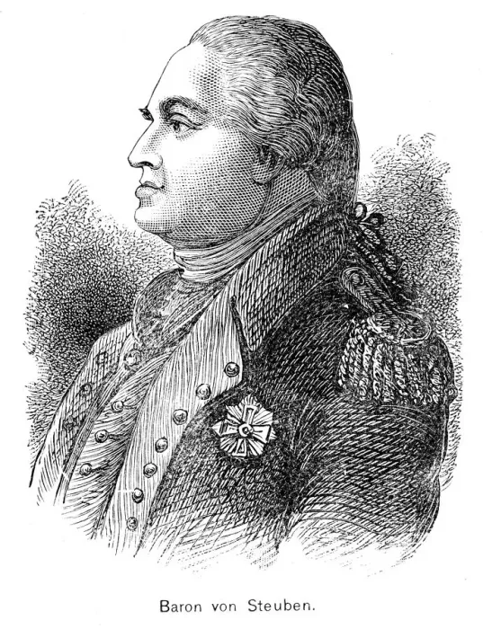 Framed Print : Baron von Steuben engraving 1895 Framed Print : Baron von Steuben engraving 1895