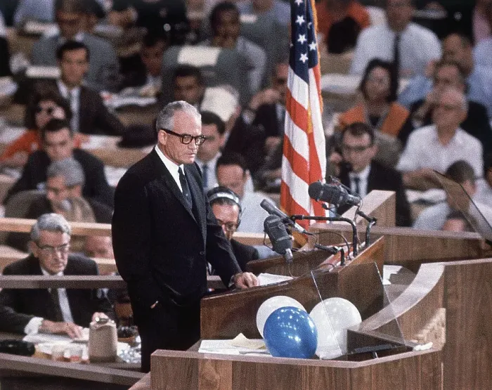 Framed Print : Barry Goldwater Making Acceptance Speech