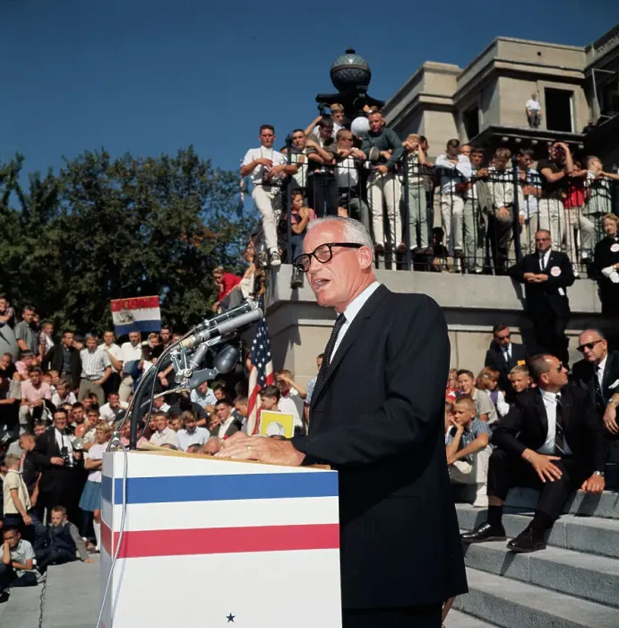 Framed Print : Barry Goldwater Making a Speech Framed Print : Barry Goldwater Making a Speech