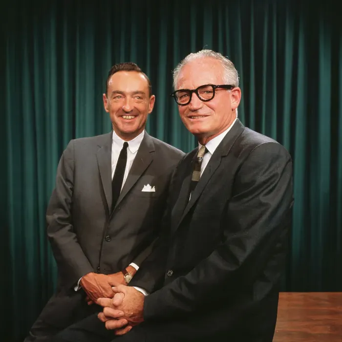 Framed Print : Barry Goldwater and William Miller Posing Together Framed Print : Barry Goldwater and William Miller Posing Together