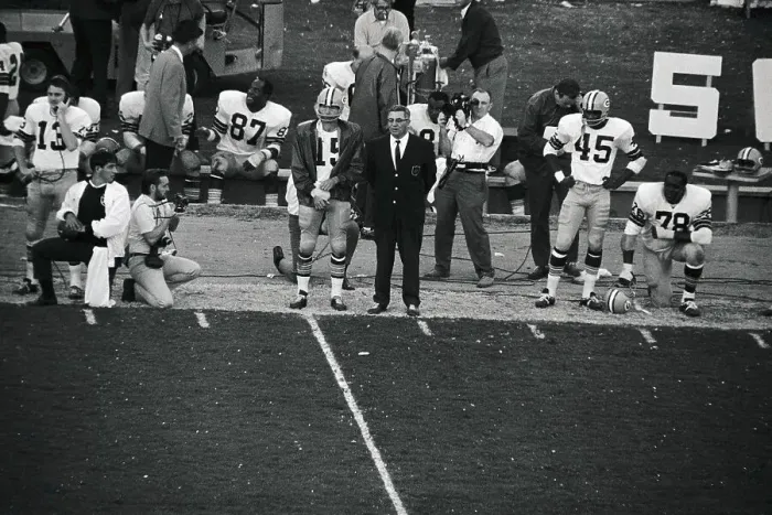 Framed Print : Bart Starr Nursing His Thumb