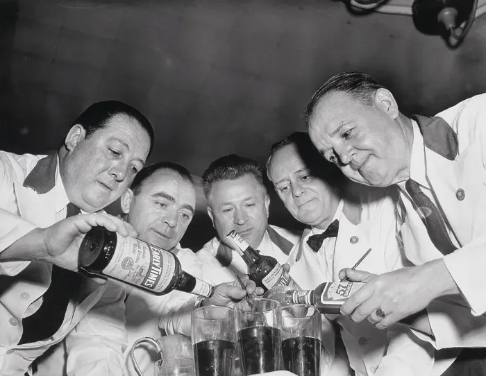 Framed Print : Bartenders Mixing Drinks Framed Print : Bartenders Mixing Drinks