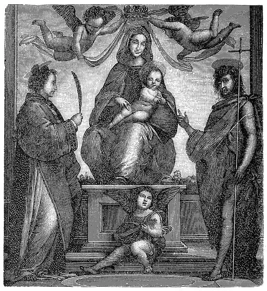 Bartholomew, Madonna with the child in the throne and saints