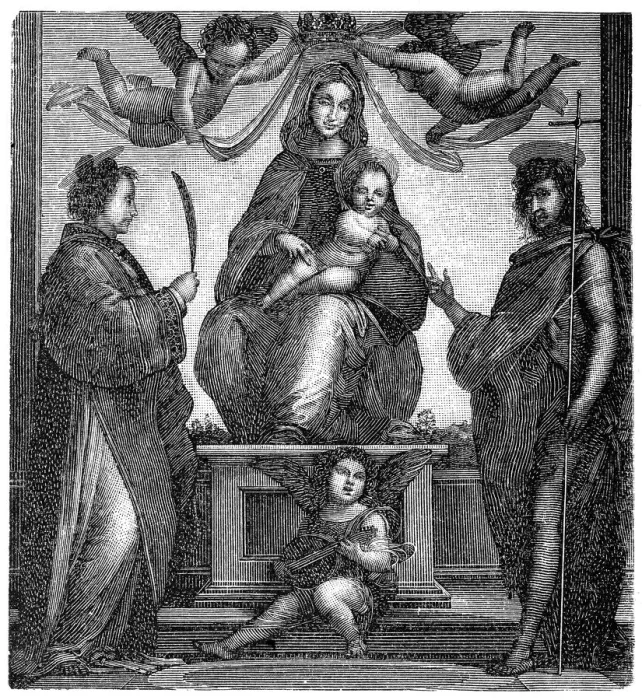 Framed Print : Bartholomew, Madonna with the child in the throne and saints Framed Print : Bartholomew, Madonna with the child in the throne and saints