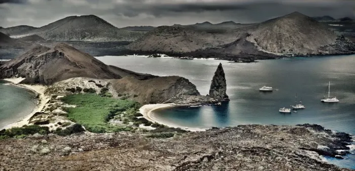 Framed Print : Bartolome and Santiago Islands in Galapagos Framed Print : Bartolome and Santiago Islands in Galapagos