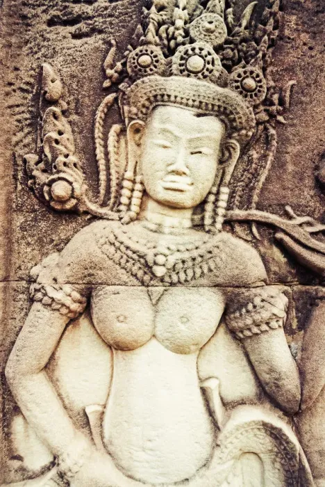 Framed Print : Bas relief carvings, Angkor Wat temple Framed Print : Bas relief carvings, Angkor Wat temple