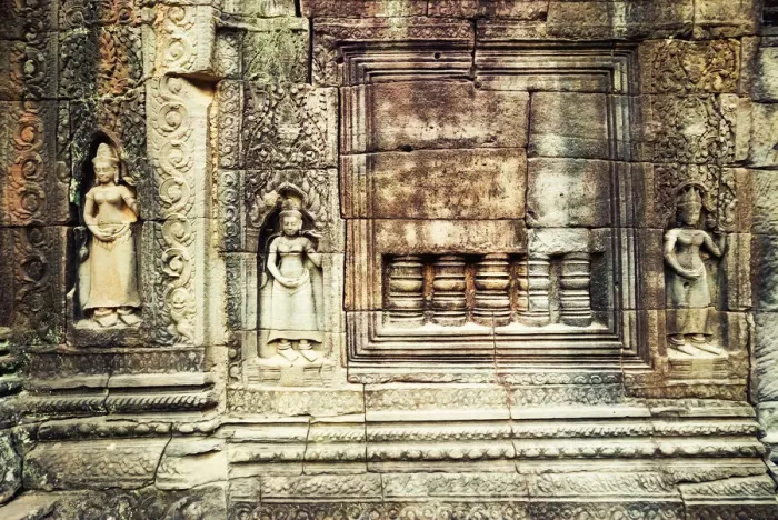 Framed Print : Bas relief carvings, Ta Som temple Framed Print : Bas relief carvings, Ta Som temple