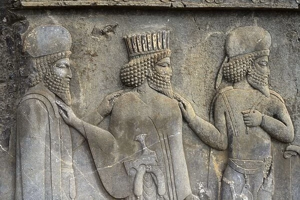 Bas-relief depicting Medianand pesian dignitaries