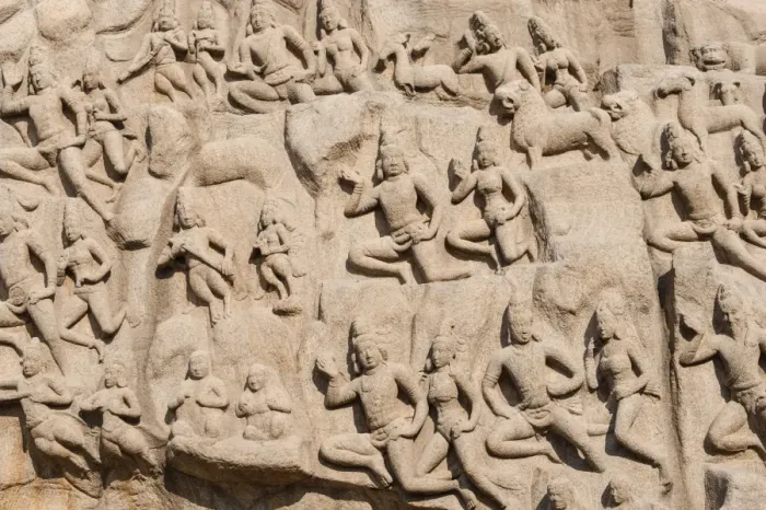 Framed Print : Bas-relief Descent of the Ganges, Mahabalipuram, Mamallapuram, Tamil Nadu, Kanchipuram, India Framed Print : Bas-relief Descent of the Ganges, Mahabalipuram, Mamallapuram, Tamil Nadu, Kanchipuram, India