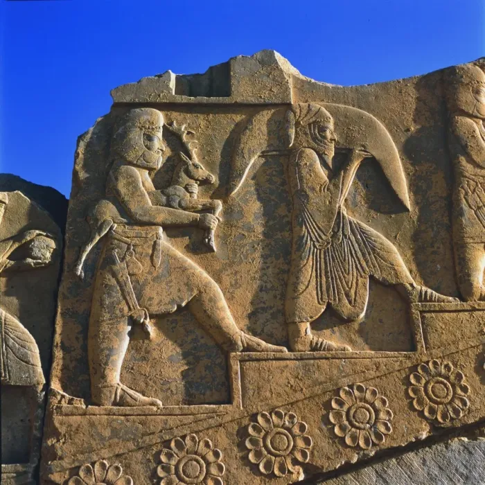 Framed Print : Bas-relief in Persepolis, Iran Framed Print : Bas-relief in Persepolis, Iran