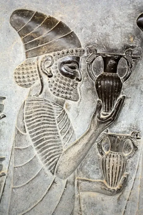 Framed Print : Bas-relief in Persepolis, Iran Framed Print : Bas-relief in Persepolis, Iran