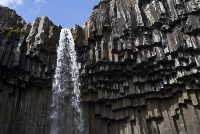 Framed Print : Basalt columns, Svartifoss waterfall, Skaftafell National Park, Iceland Framed Print : Basalt columns, Svartifoss waterfall, Skaftafell National Park, Iceland