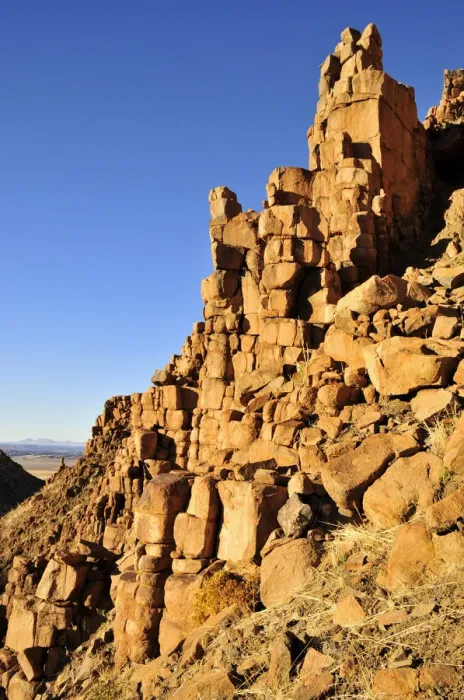 Framed Print : Basalt towers in the Mik mountains, Damaraland, Namibia, Africa Framed Print : Basalt towers in the Mik mountains, Damaraland, Namibia, Africa
