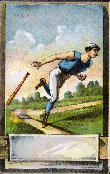 Framed Print : Base Hit Score Card Framed Print : Base Hit Score Card