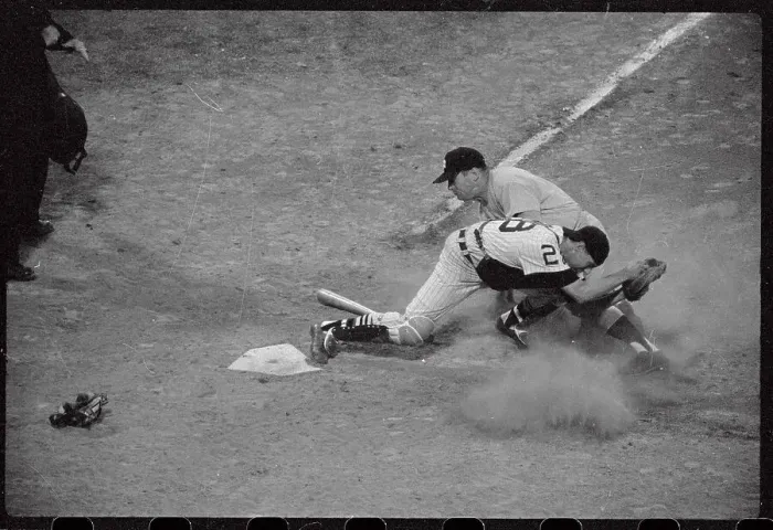 Framed Print : Baseball Action En Route to Home Base Framed Print : Baseball Action En Route to Home Base