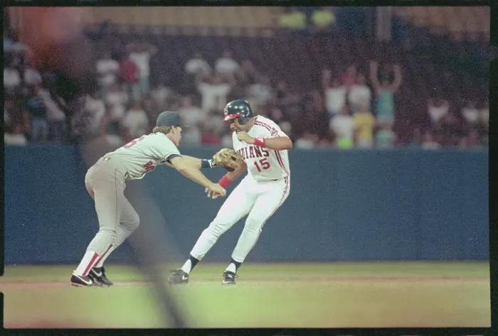 Framed Print : Baseball Action with Wade Boggs and Sandy Alomar Framed Print : Baseball Action with Wade Boggs and Sandy Alomar