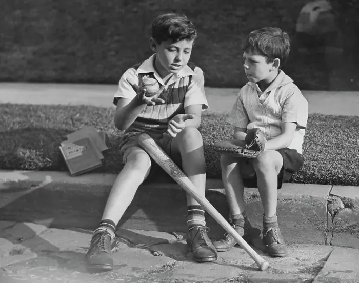Framed Print : Baseball Boys