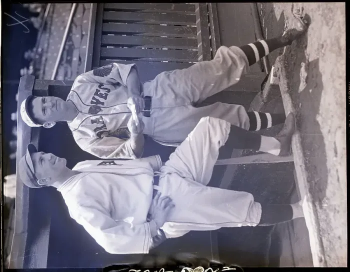 Framed Print : Baseball Captains Exchanging Lineups Framed Print : Baseball Captains Exchanging Lineups
