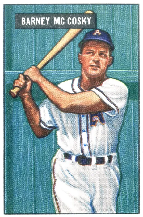 Framed Print : Baseball Card Of Barney McCoskey Framed Print : Baseball Card Of Barney McCoskey