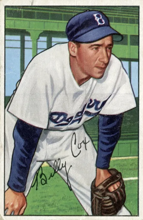 Framed Print : Baseball Card Of Billy Cox Framed Print : Baseball Card Of Billy Cox
