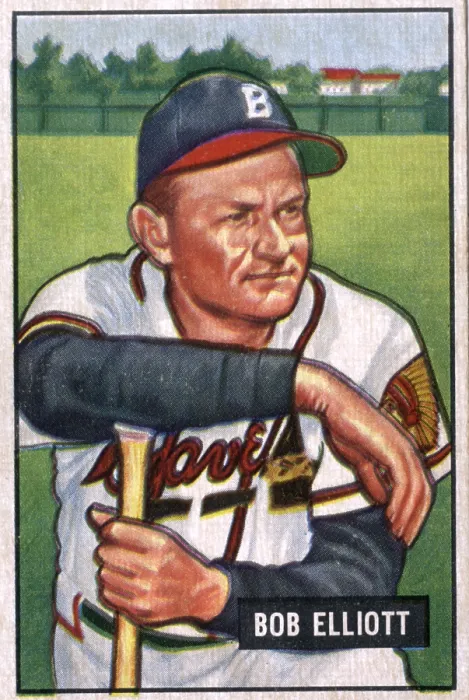 Framed Print : Baseball Card Of Bob Elliott Framed Print : Baseball Card Of Bob Elliott