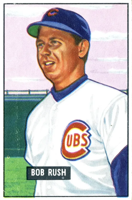 Framed Print : Baseball Card Of Bob Rush Framed Print : Baseball Card Of Bob Rush