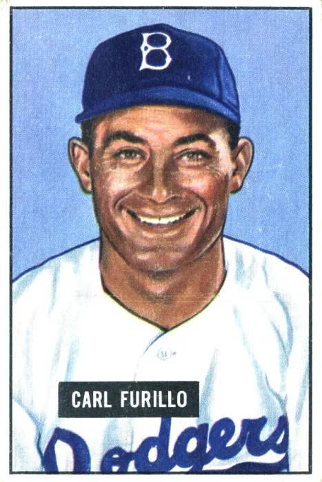 Framed Print : Baseball Card Of Carl Furillo Framed Print : Baseball Card Of Carl Furillo