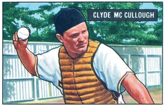 Framed Print : Baseball Card Of Clyde McCullough Framed Print : Baseball Card Of Clyde McCullough