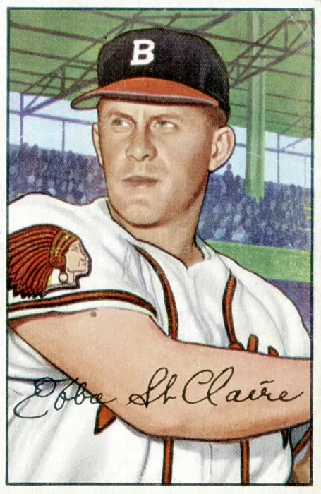Framed Print : Baseball Card Of Ebba St Claire Framed Print : Baseball Card Of Ebba St Claire