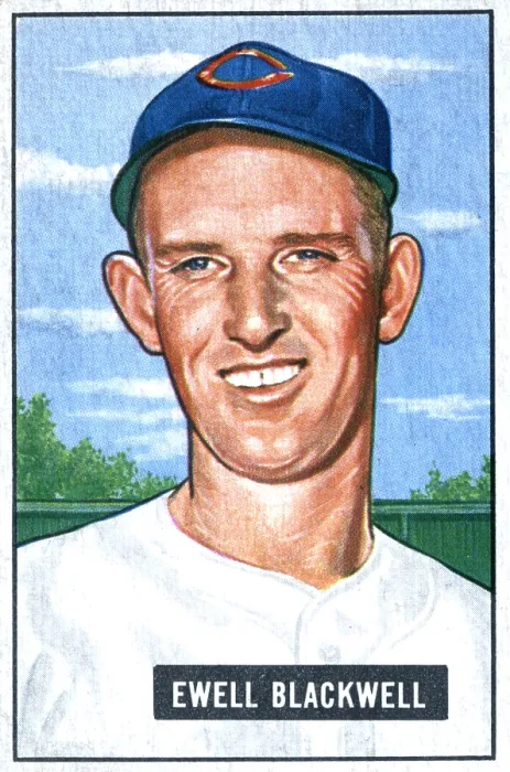 Framed Print : Baseball Card Of Ewell Blackwell Framed Print : Baseball Card Of Ewell Blackwell
