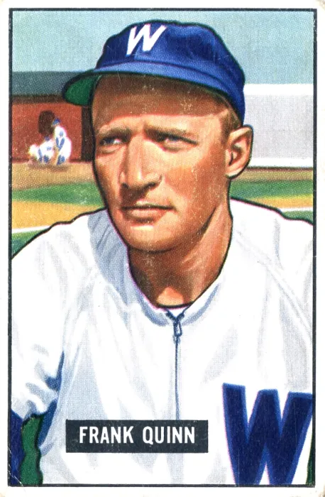 Framed Print : Baseball Card Of Frank Quinn Framed Print : Baseball Card Of Frank Quinn