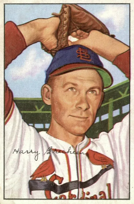 Framed Print : Baseball Card Of Harry Brecheen Framed Print : Baseball Card Of Harry Brecheen