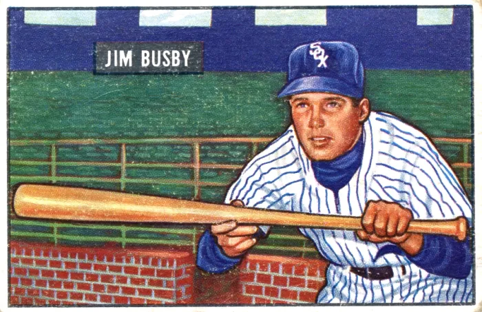 Framed Print : Baseball Card Of Jim Busby Framed Print : Baseball Card Of Jim Busby