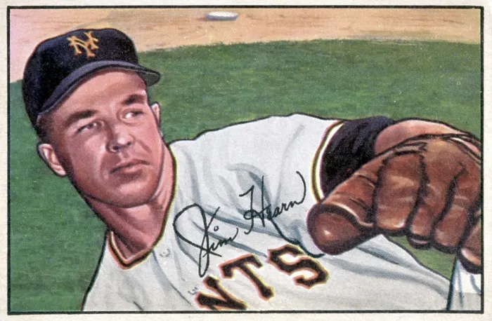Framed Print : Baseball Card Of Jim Hearn Framed Print : Baseball Card Of Jim Hearn