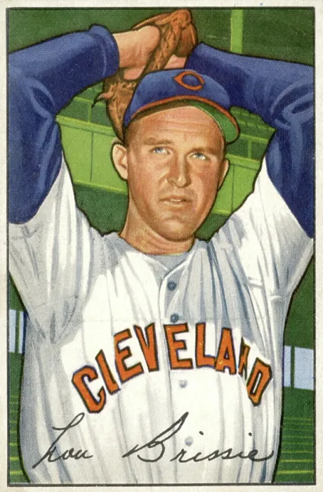 Framed Print : Baseball Card Of Lou Brissie Framed Print : Baseball Card Of Lou Brissie