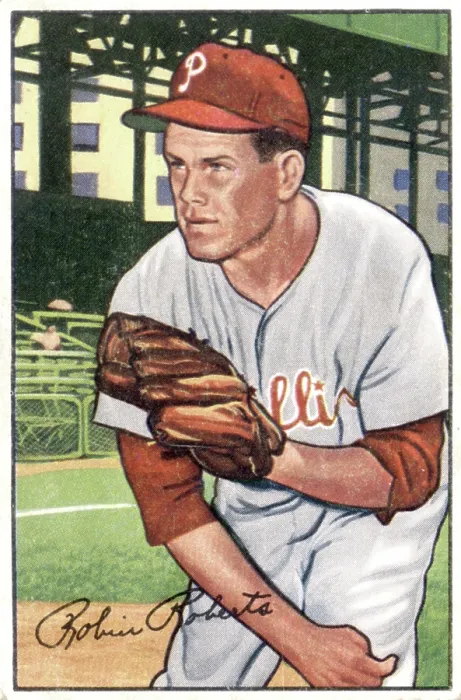 Framed Print : Baseball Card Of Robin Roberts Framed Print : Baseball Card Of Robin Roberts