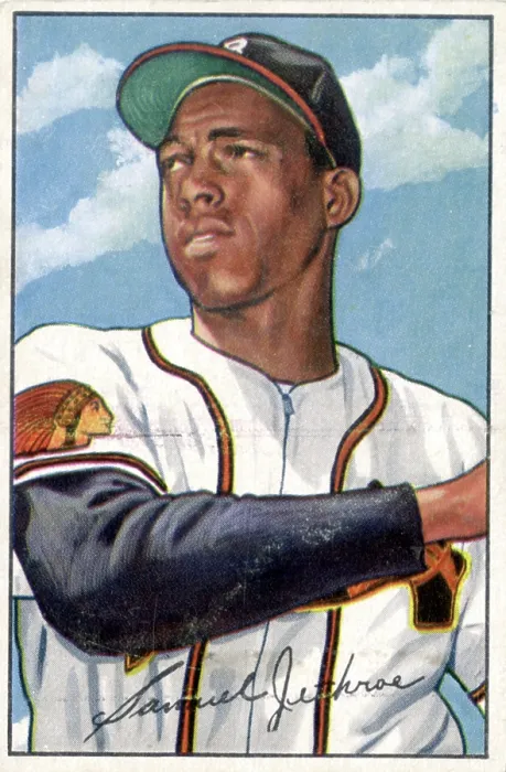 Framed Print : Baseball Card Of Sam Jethroe Framed Print : Baseball Card Of Sam Jethroe