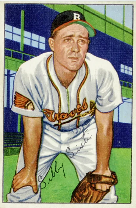 Framed Print : Baseball Card Of Sibby Sisti Framed Print : Baseball Card Of Sibby Sisti