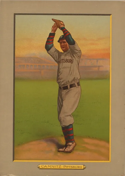 Framed Print : Baseball Card Titled Camnitz - Pittsburg Framed Print : Baseball Card Titled Camnitz - Pittsburg