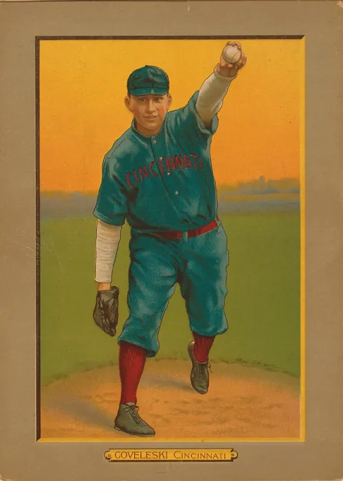 Framed Print : Baseball Card Titled Coveleski - Cincinnati Framed Print : Baseball Card Titled Coveleski - Cincinnati