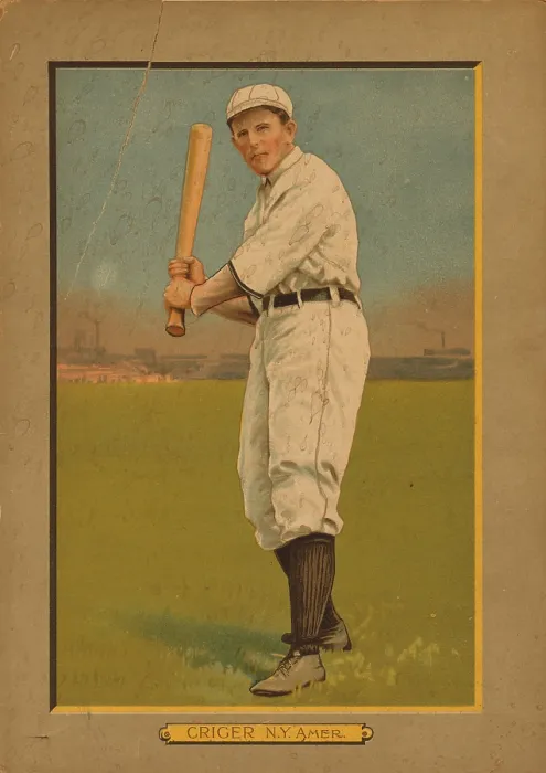 Framed Print : Baseball Card Titled Criger - NY Amer Framed Print : Baseball Card Titled Criger - NY Amer