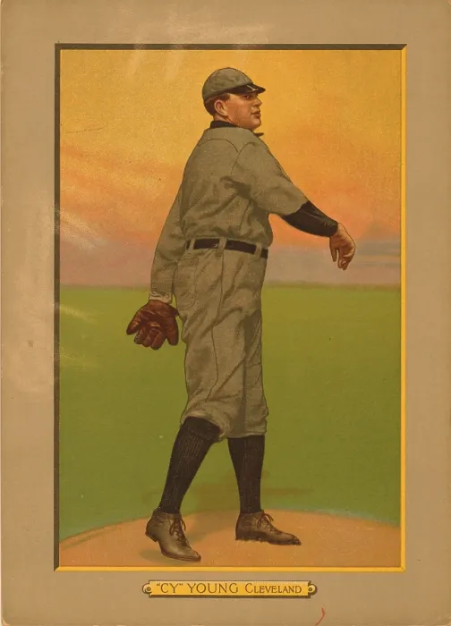 Framed Print : Baseball Card Titled Cy Young - Detroit Framed Print : Baseball Card Titled Cy Young - Detroit